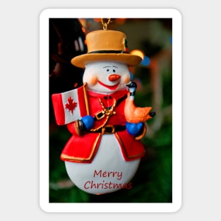 Snowman Christmas Xmas Tree Decoration Sticker